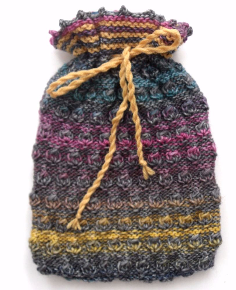 Multi coloured Hot water bottle cover 