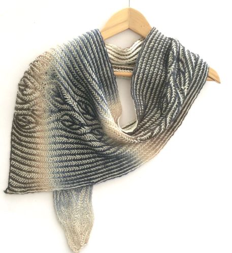 Poison Ivy Brioche scarf knitting pattern