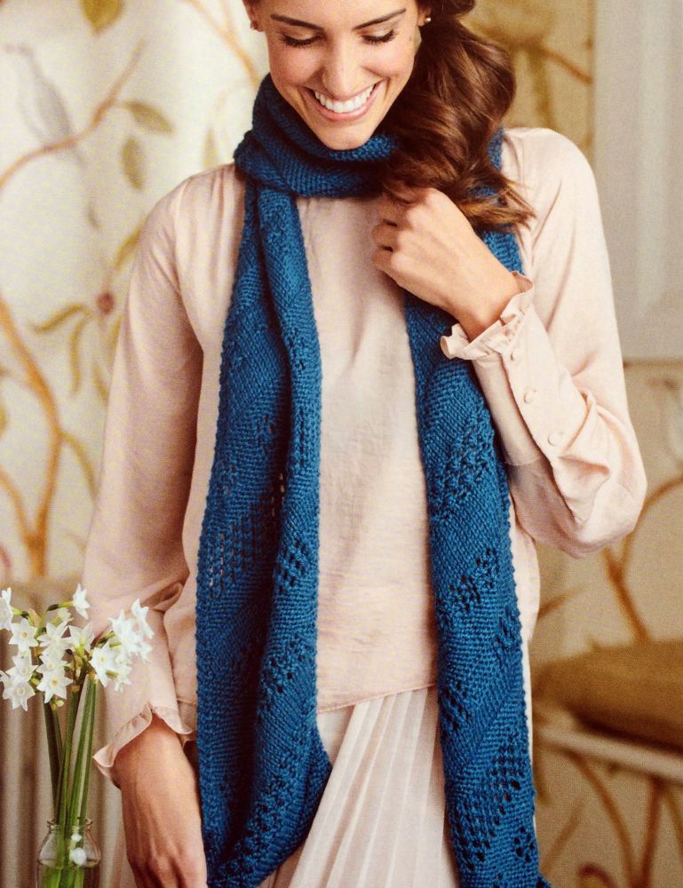Lace Sampler scarf knitting pattern
