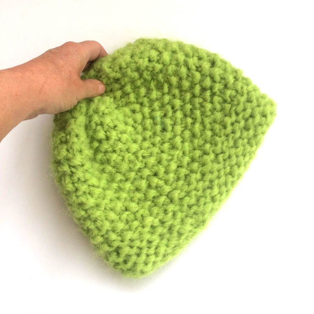Lime Green Chunky hat