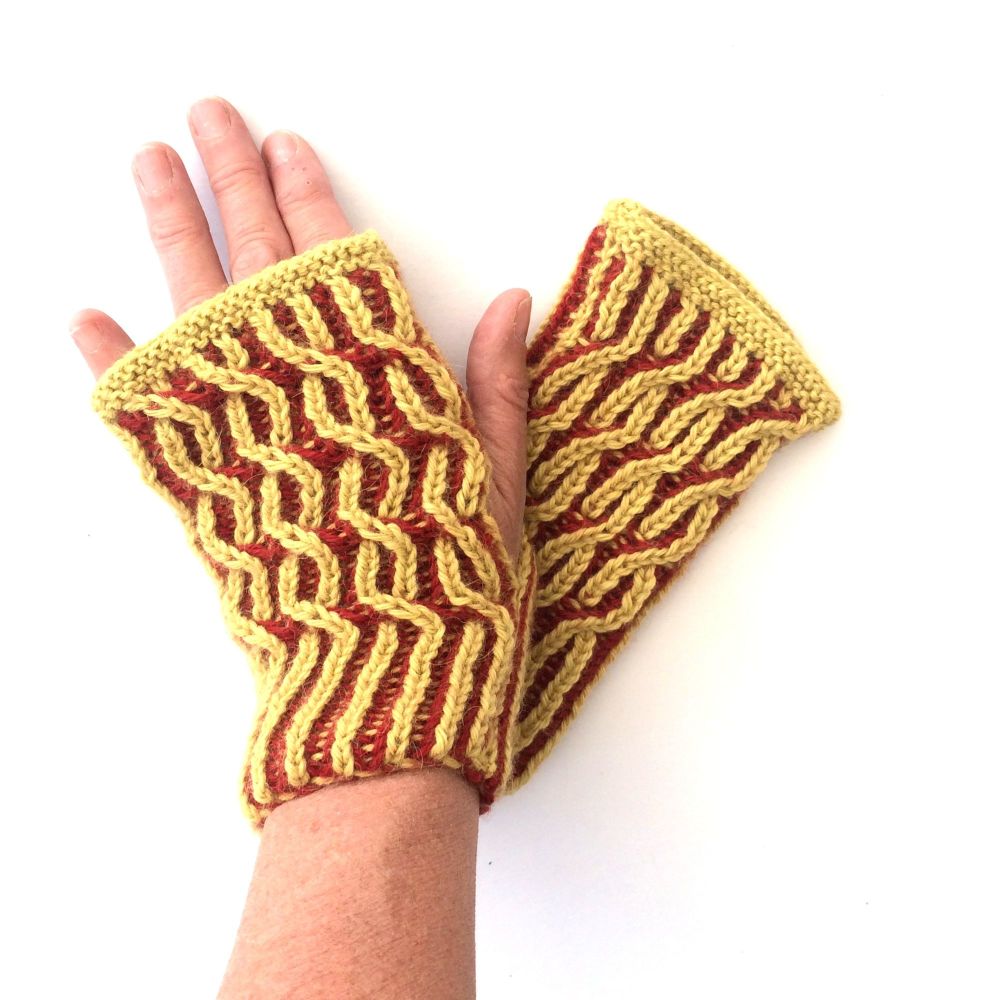 Swivel Brioche Gloves Pattern