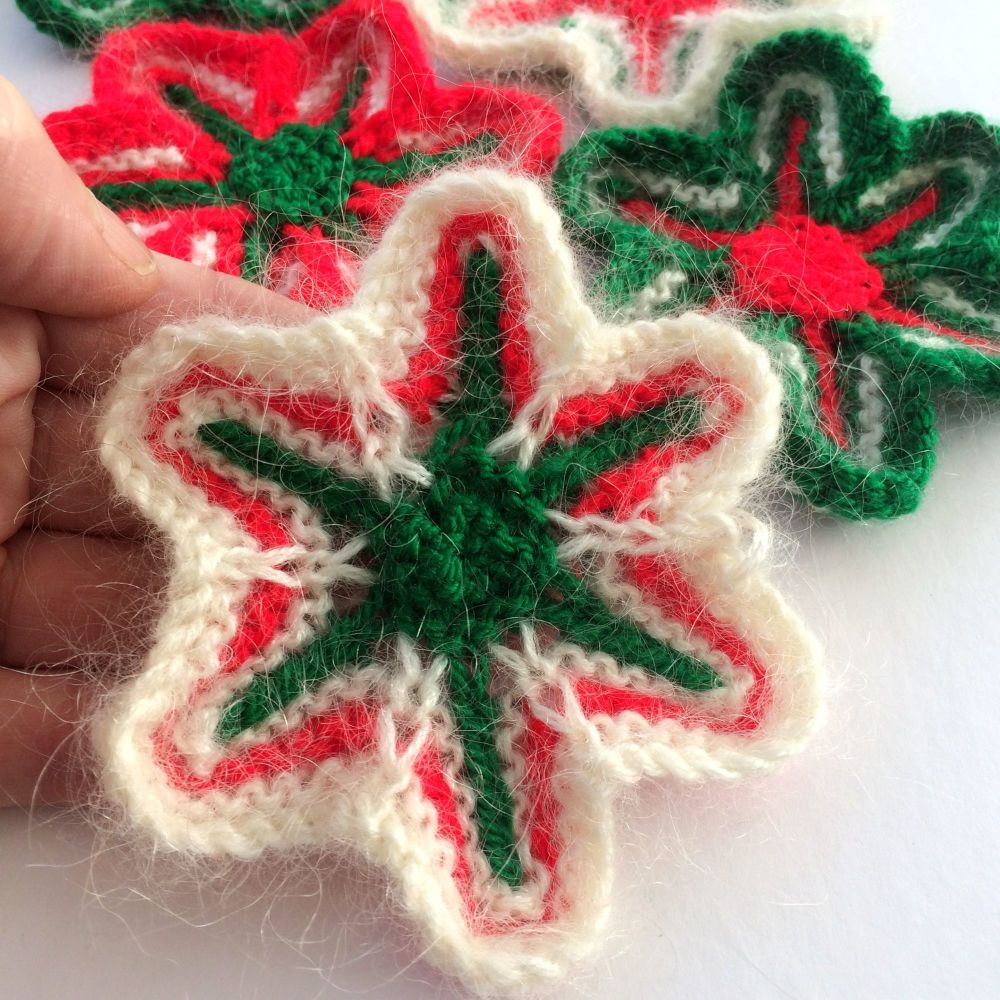 Star Flowers Knitting Pattern