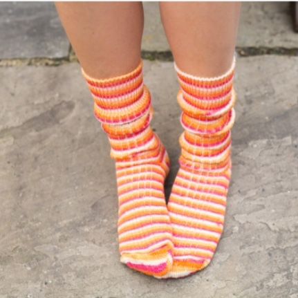 Tequila Sunrise - West Yorkshire Spinners Luxury Socks    DISCOUNTED