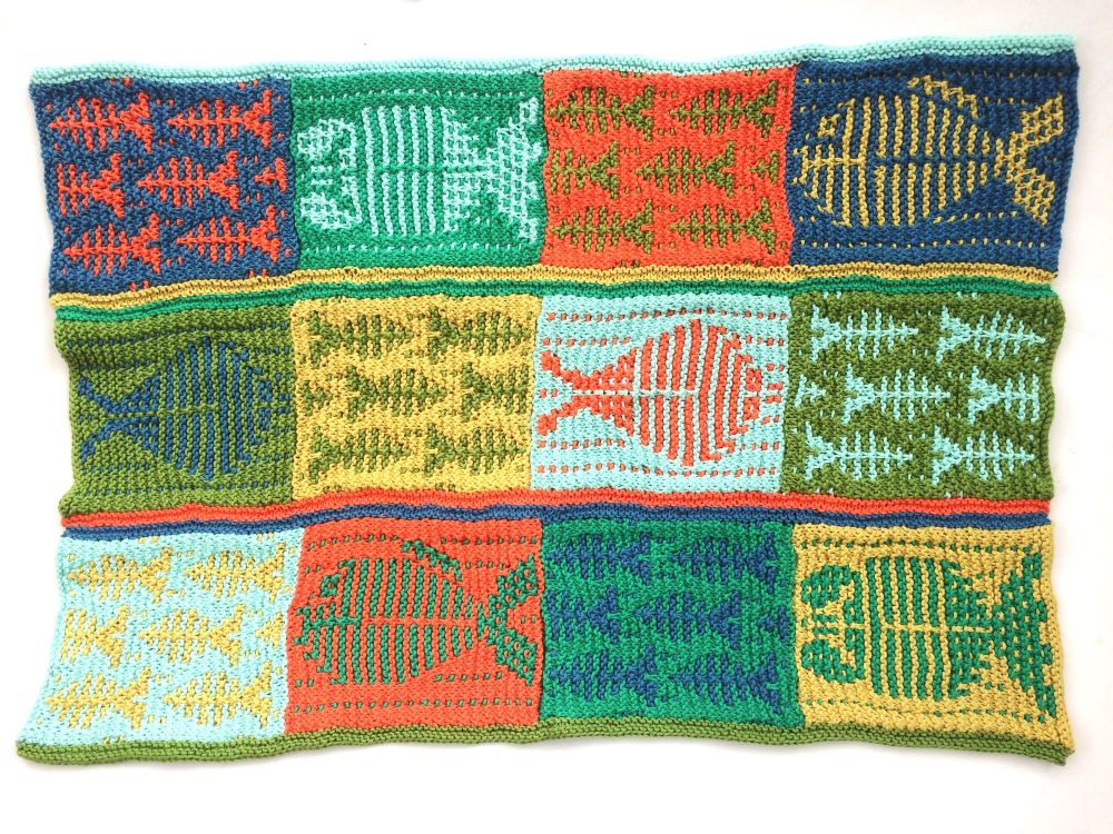 If Fishes were Wishes Blanket Knitting Pattern