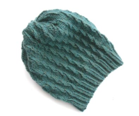 Slouchy Twist Beanie hat knitting Pattern