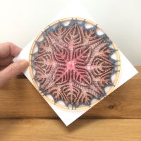 Blank Greeting Card - Fallen Leaves Mandala  