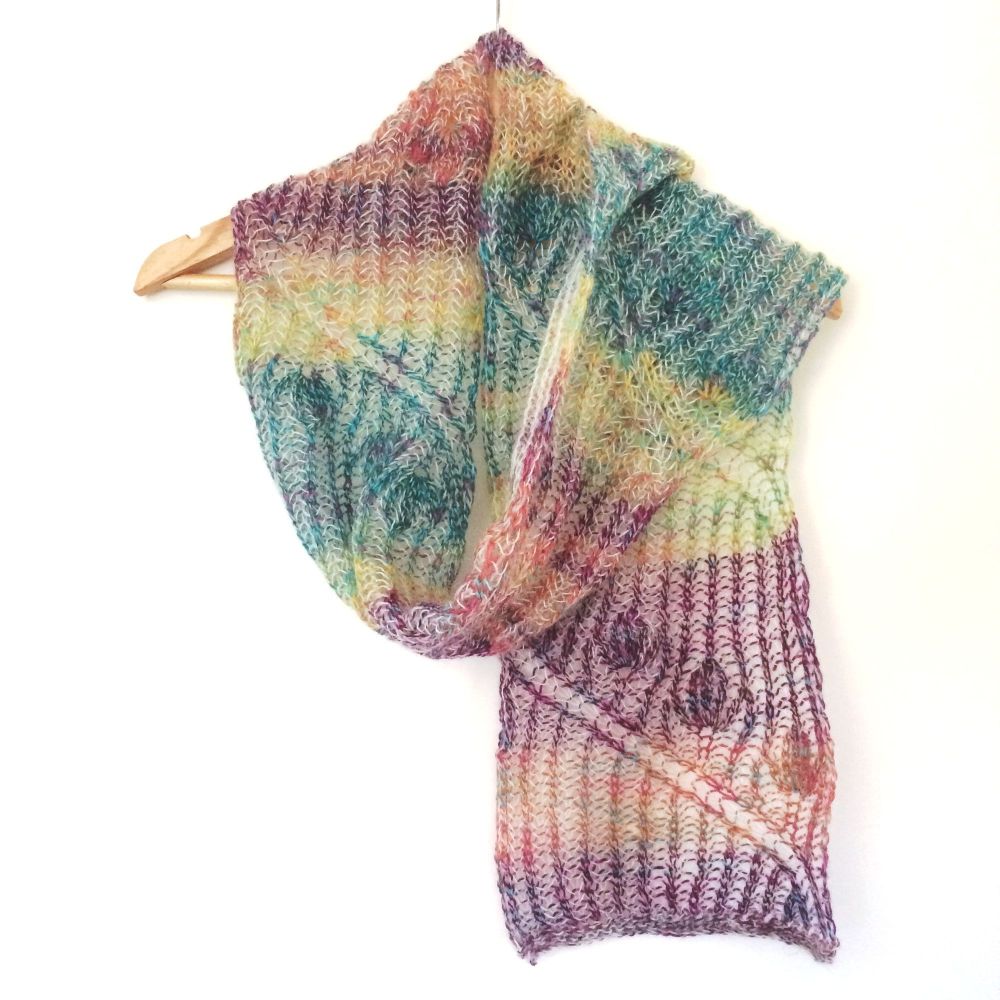Brioche Reversible Colourful scarf