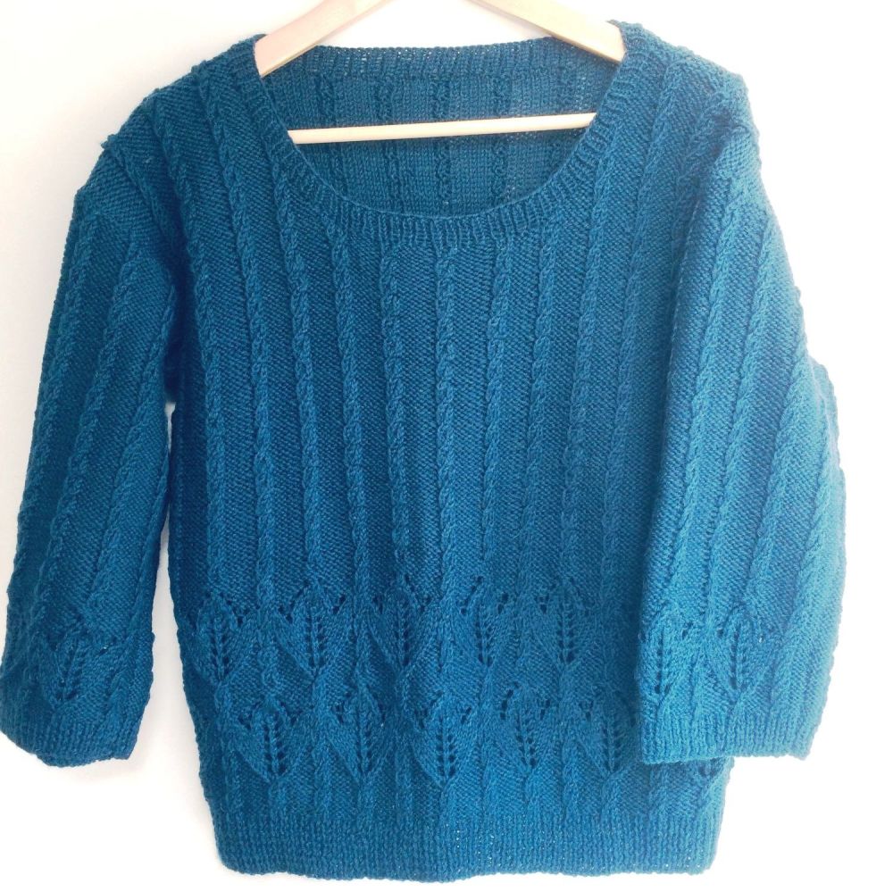 Cropped Sweater knitting kit