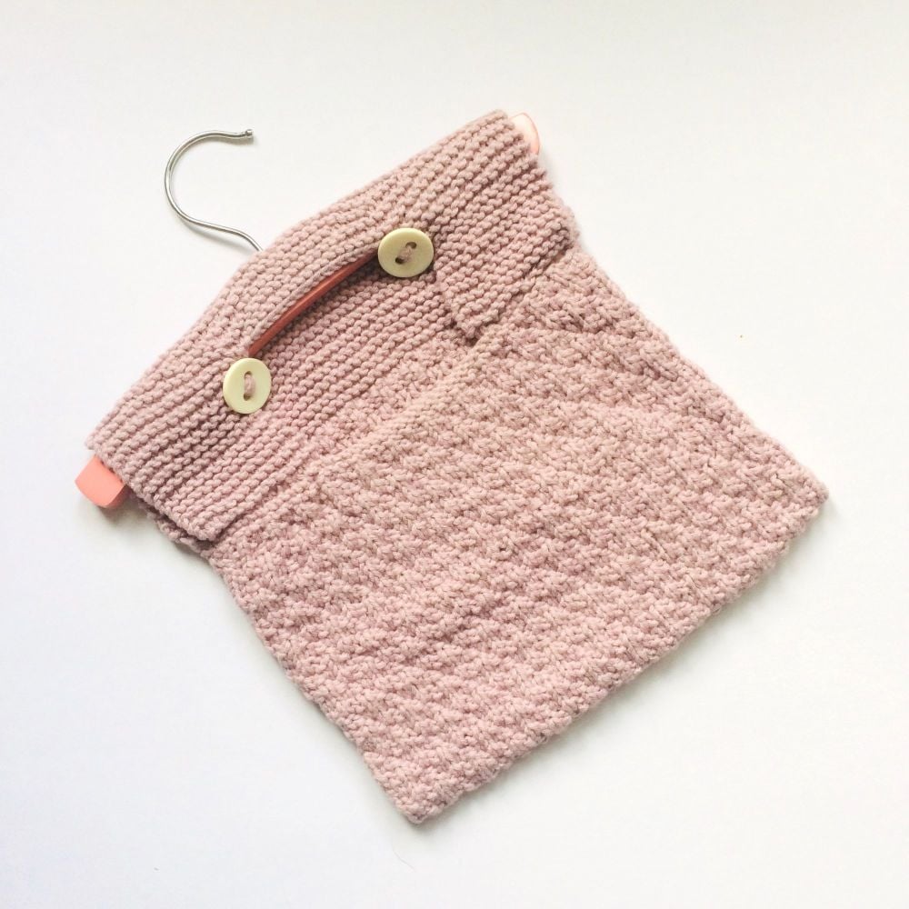 Light Pink Cotton Peg Bag    SALE