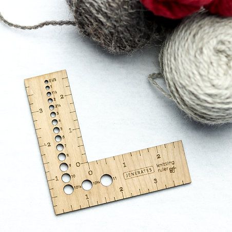 Knitting Swatch Ruler