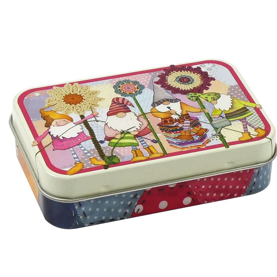 Crafting Gnomes mini rectangular tin