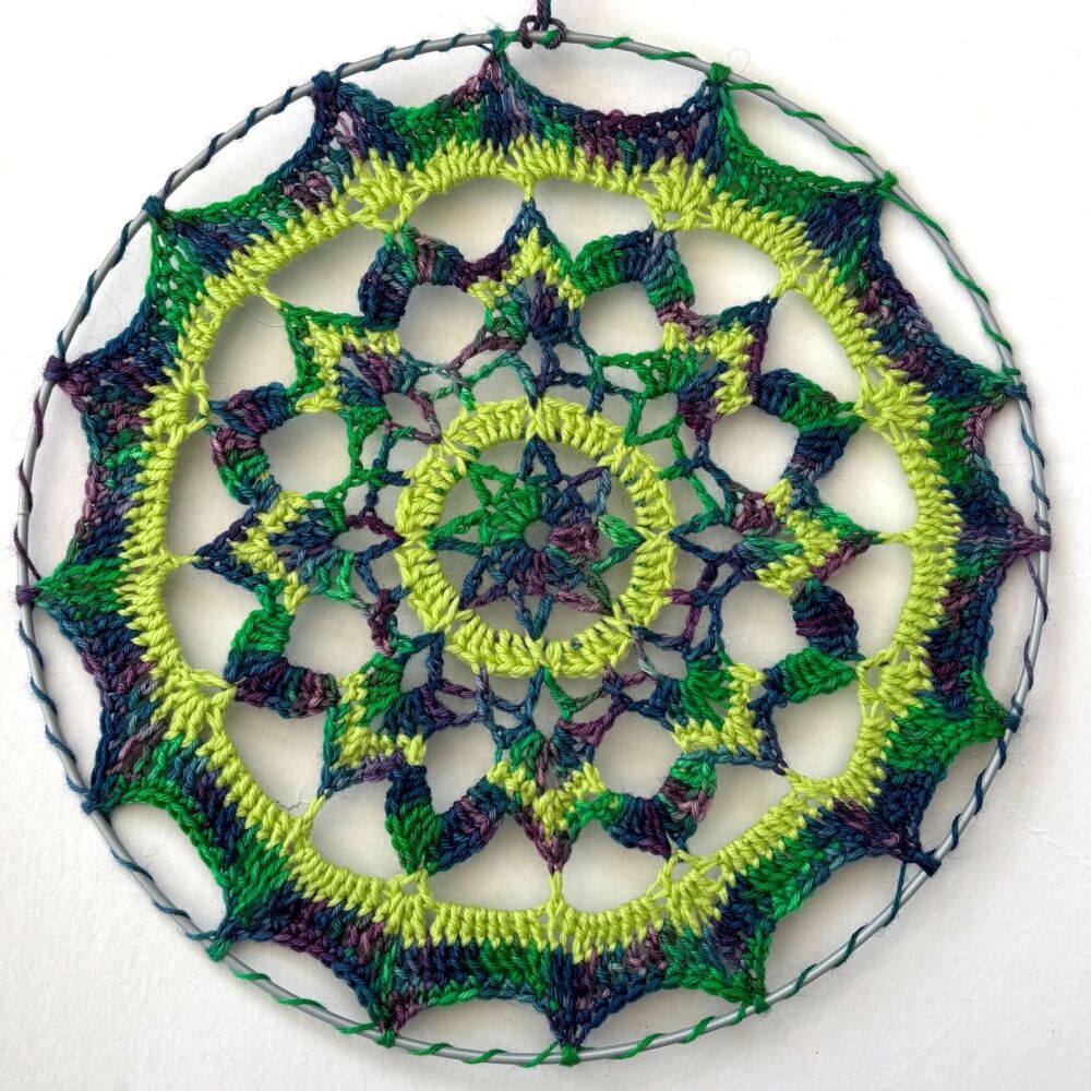 Limited-Edition Handmade Crochet Mandala – Ready to Hang