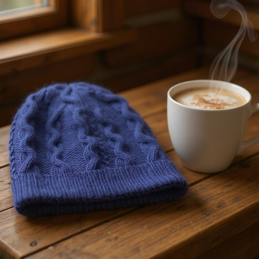 Cabled Hat Knitting Kit