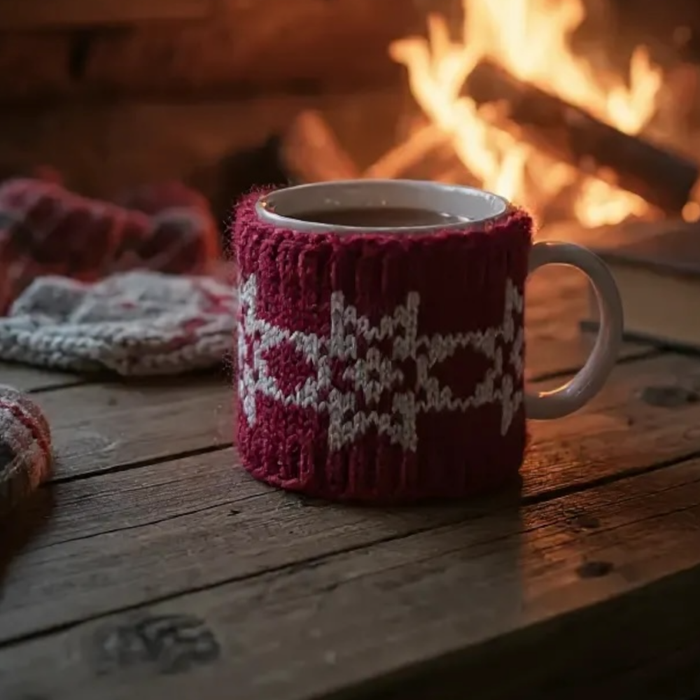 Red Stars Mug cozy