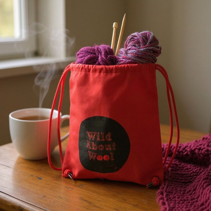 Red Wild About Wool Project Bag - 50% OFF