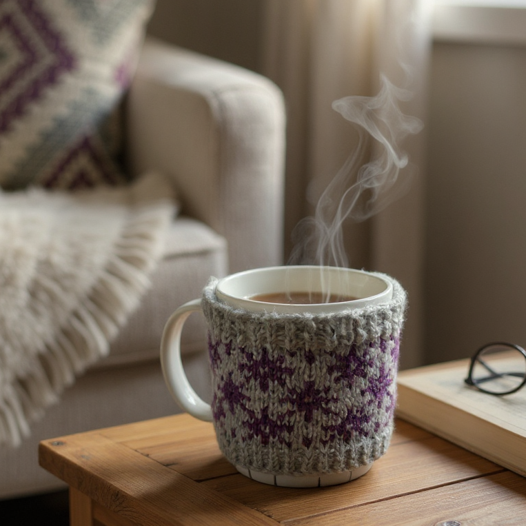 Lilac Flowers Mug cosy