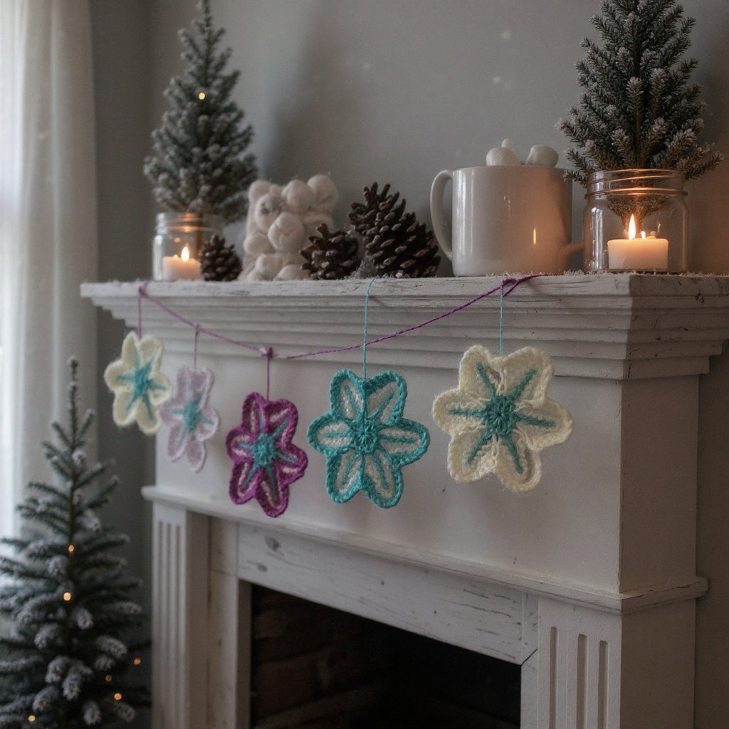 Star Flowers Knitting Pattern