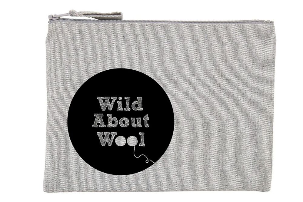 Small zipped Wild About Wool Project Bag  - 50% OFF