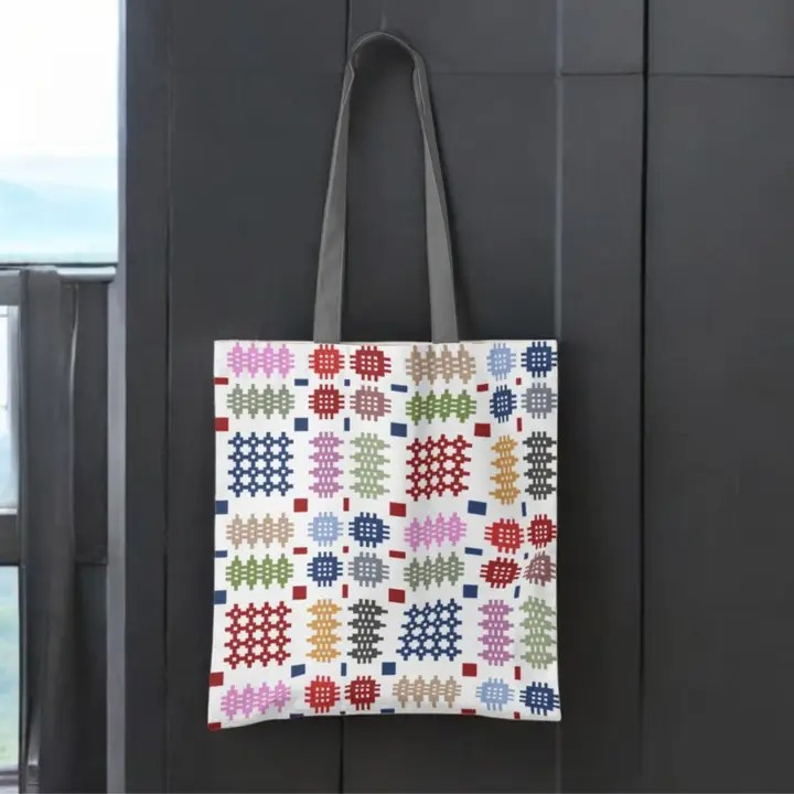 Crafty Tote Bag - Welsh Tapestry design