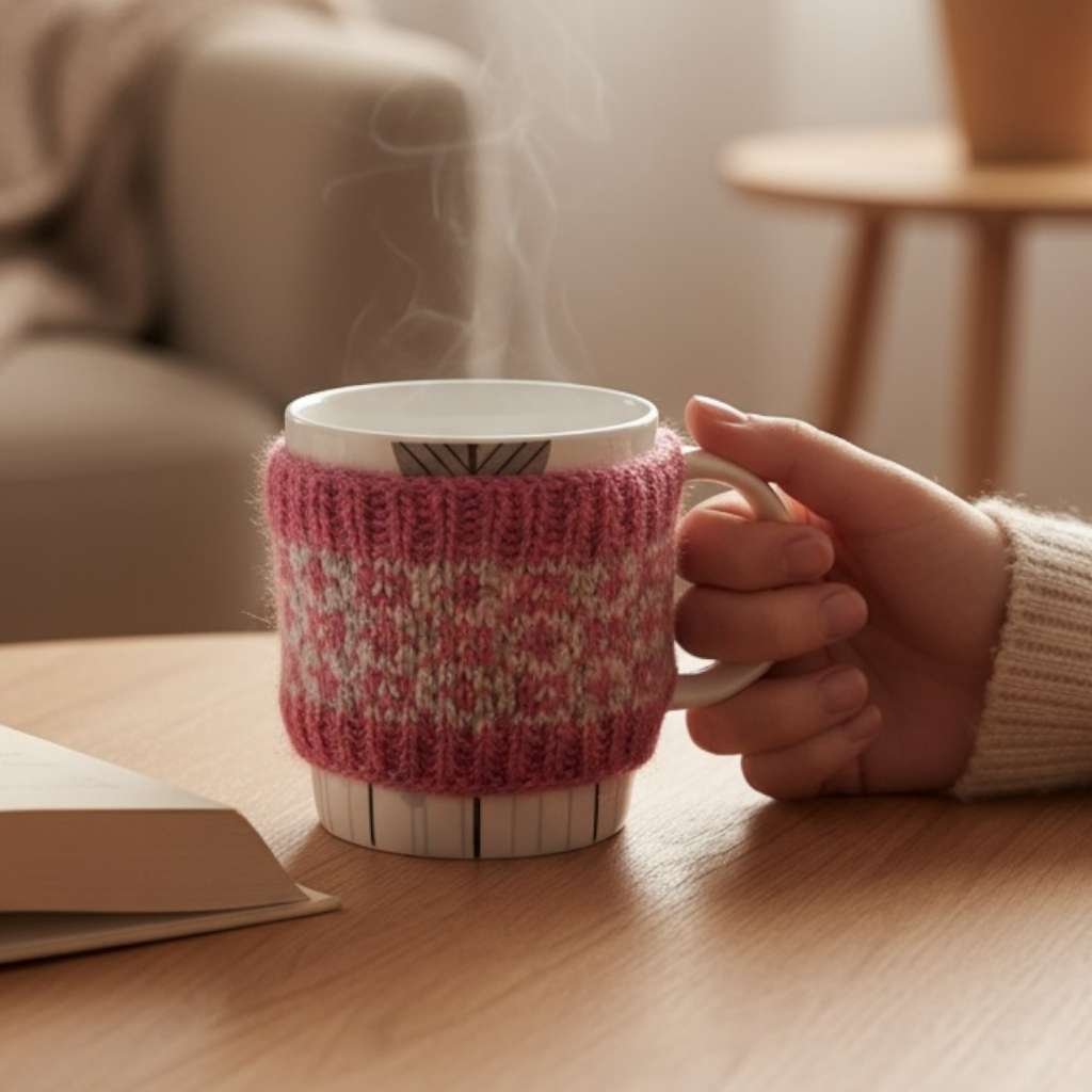 Pink Sheep Mug cozy