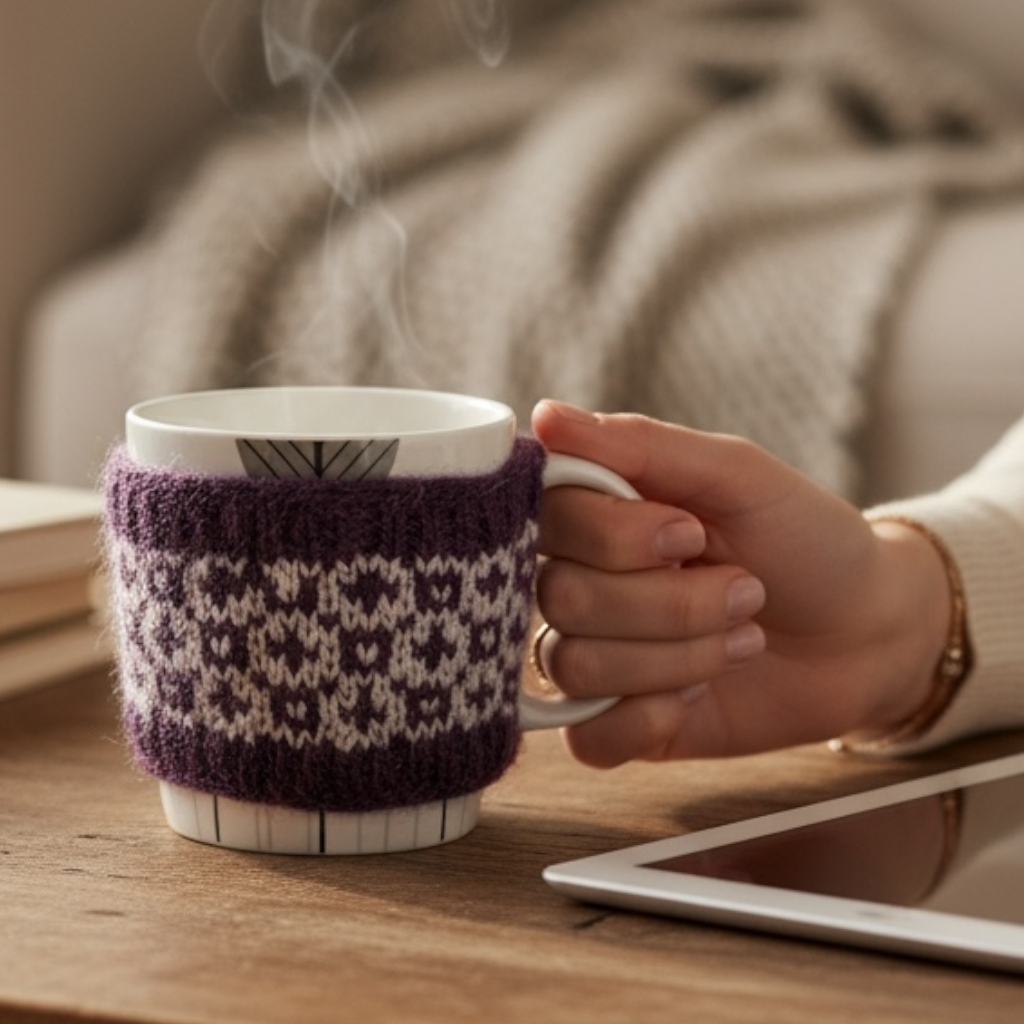 Purple Sheep Mug cozy