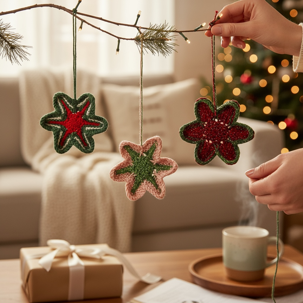 Star Flowers Christmas decorations