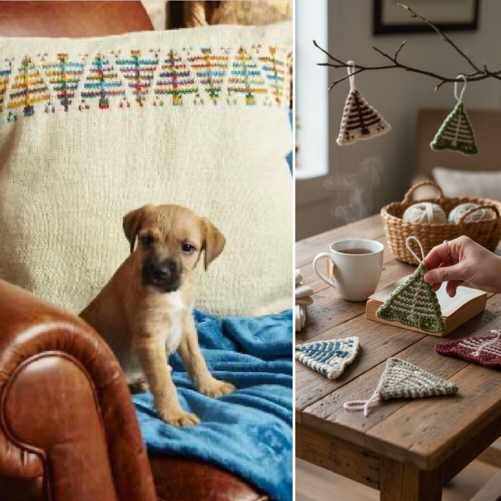 Mosaic Christmas Tree festive patterns - 2 patterns!