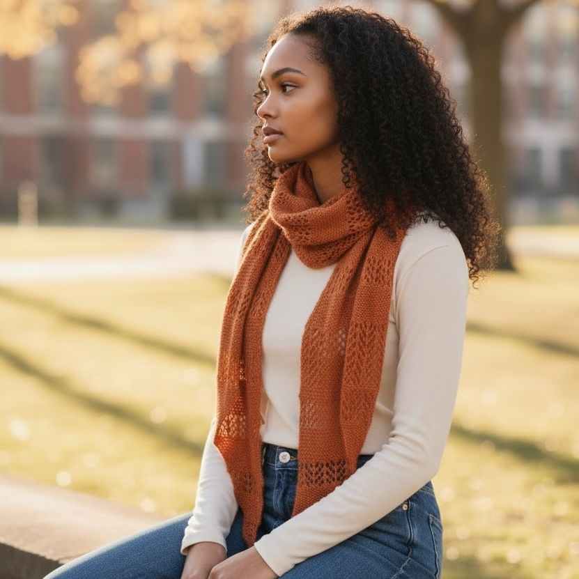 Ixora Shawlette Knitting Kit