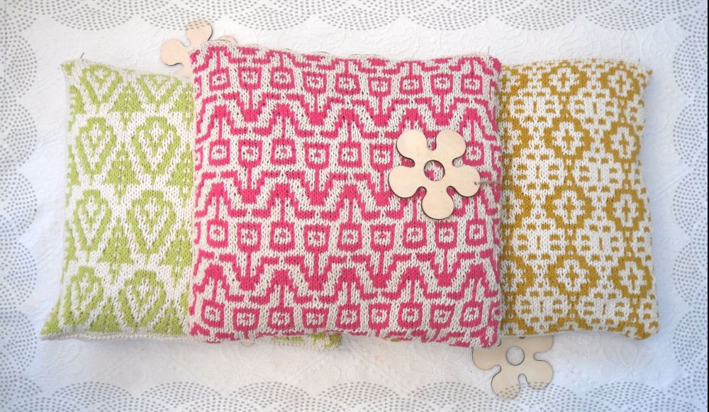 PDF Cushion cover / pillow Knitting Pattern 