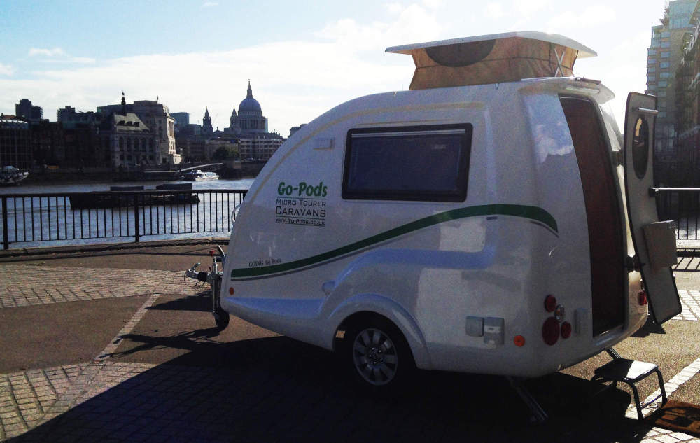 2015 - Go-Pods. Best 2 berth caravans.GP - Go-Pods with St.Pauls Cathedral