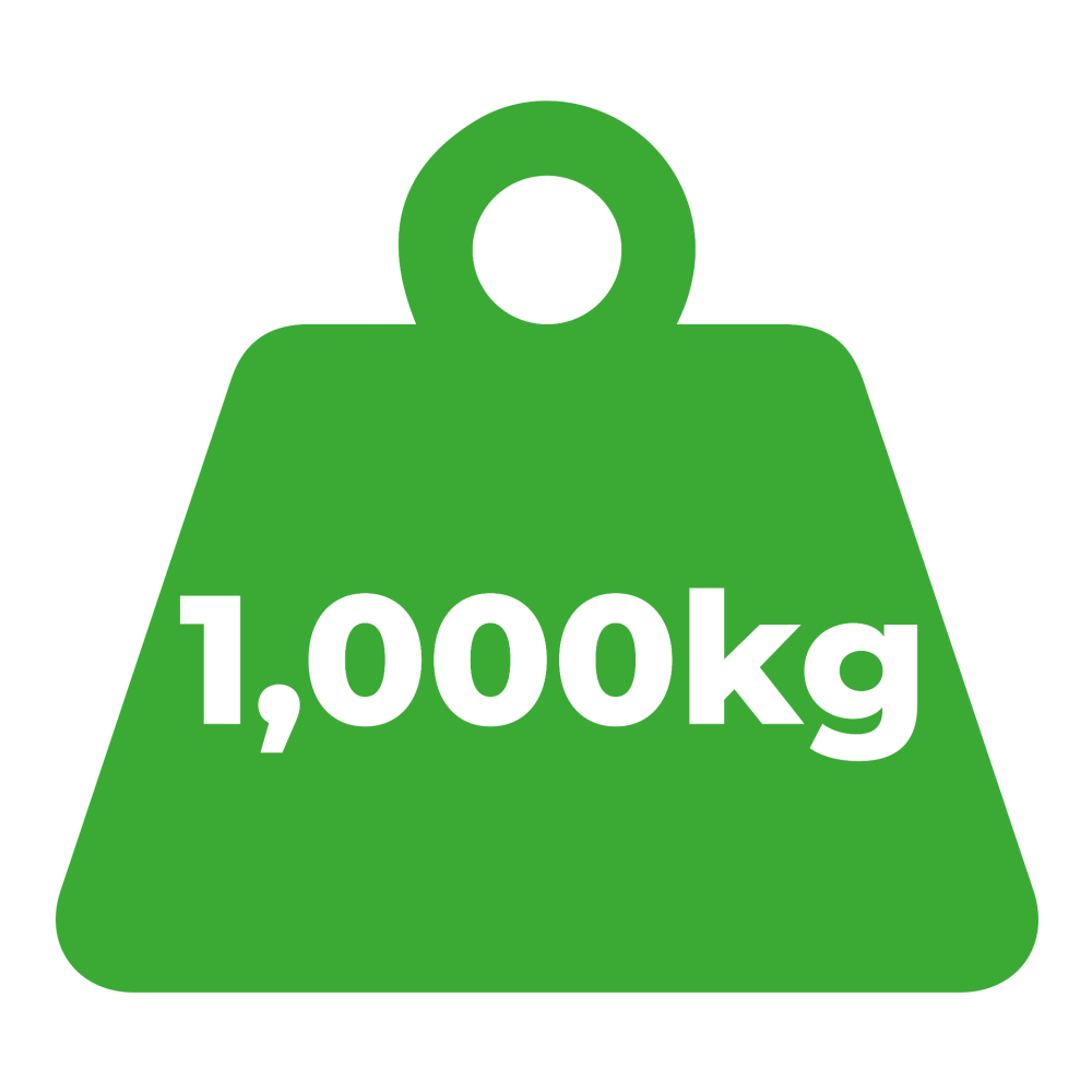 1,000kg weight upgrade