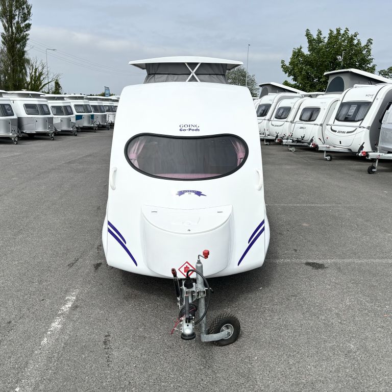 Great condition 2019 Go-Pod with heating, automatic motor mover, solar & more! Just £12,995.00 O.T.R