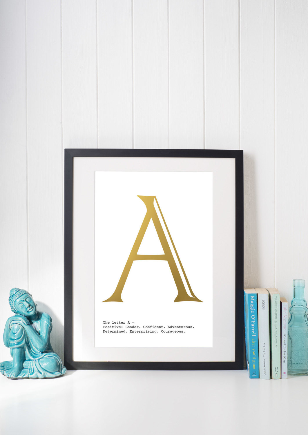Metallic Foil Initial Prints