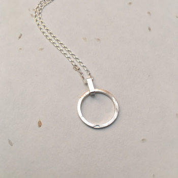 Silver Mini Circle Pendant