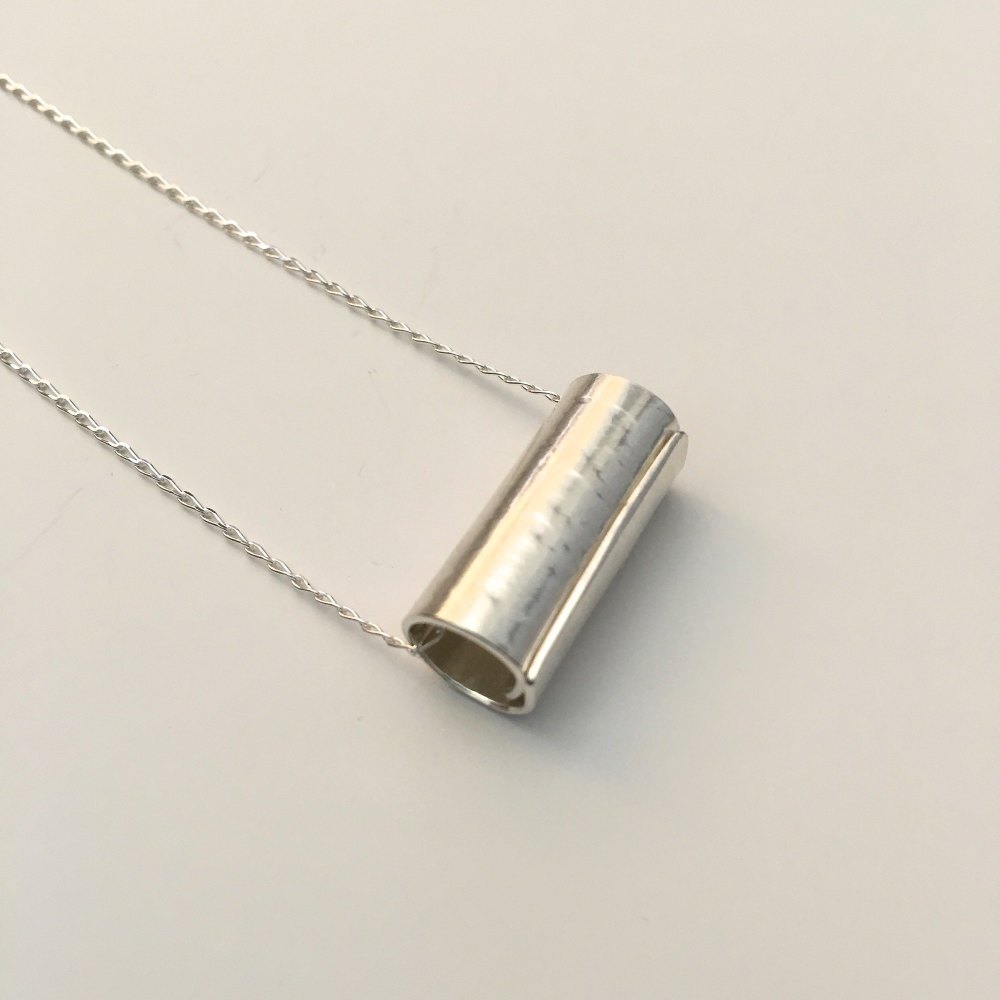 Large Silver Roll Pendant