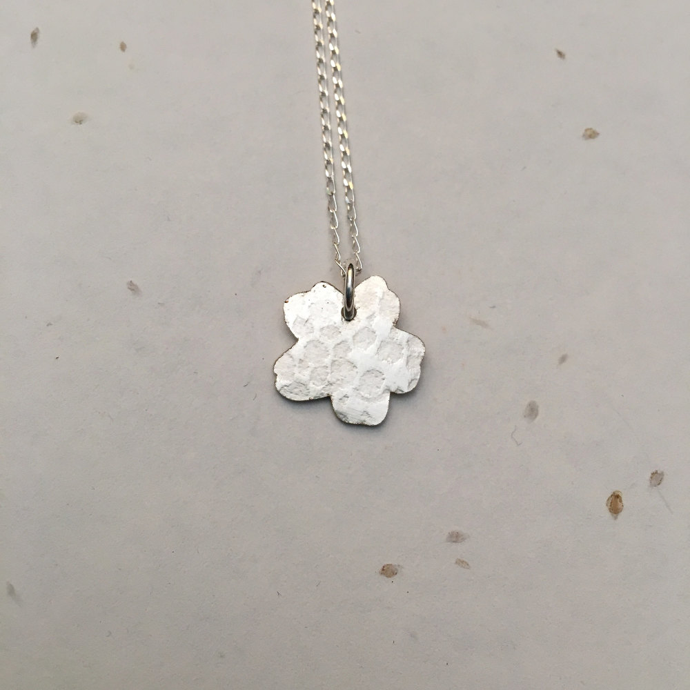 Silver Primrose Pendant