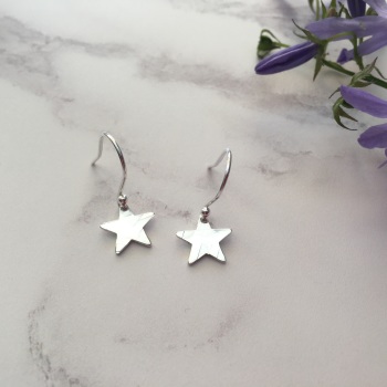  Mini Silver Star Earrings 