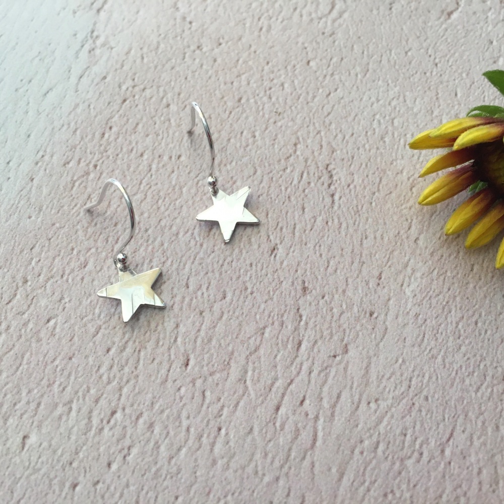  Mini Silver Star Earrings 