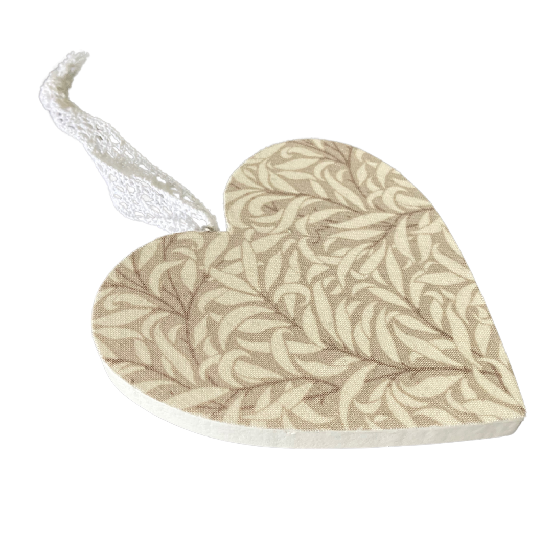 Wooden Hanging Heart -  William Morris