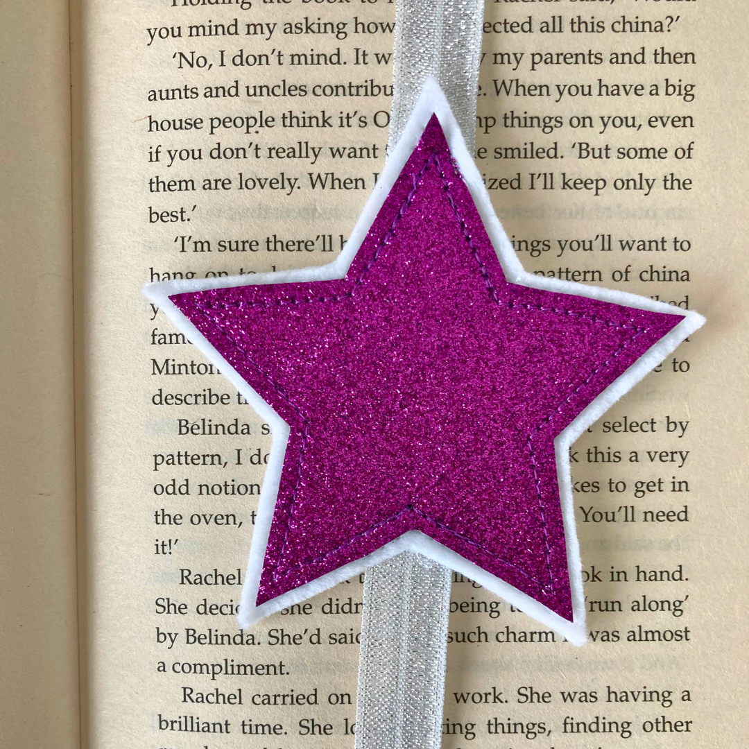 Bookmark Book Band - Star - Pinky Purple