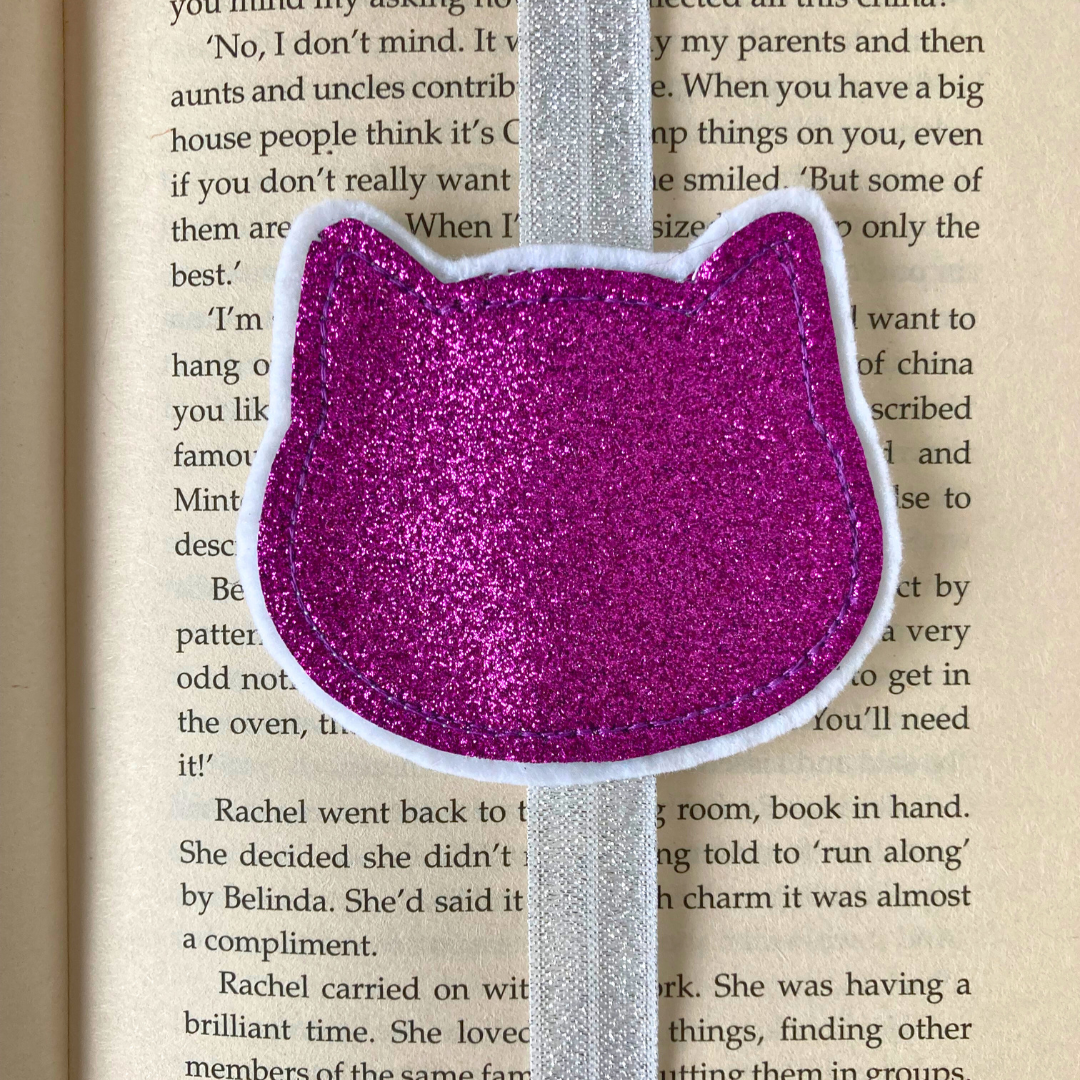 Bookmark Book Band - Cat - Pinky Purple