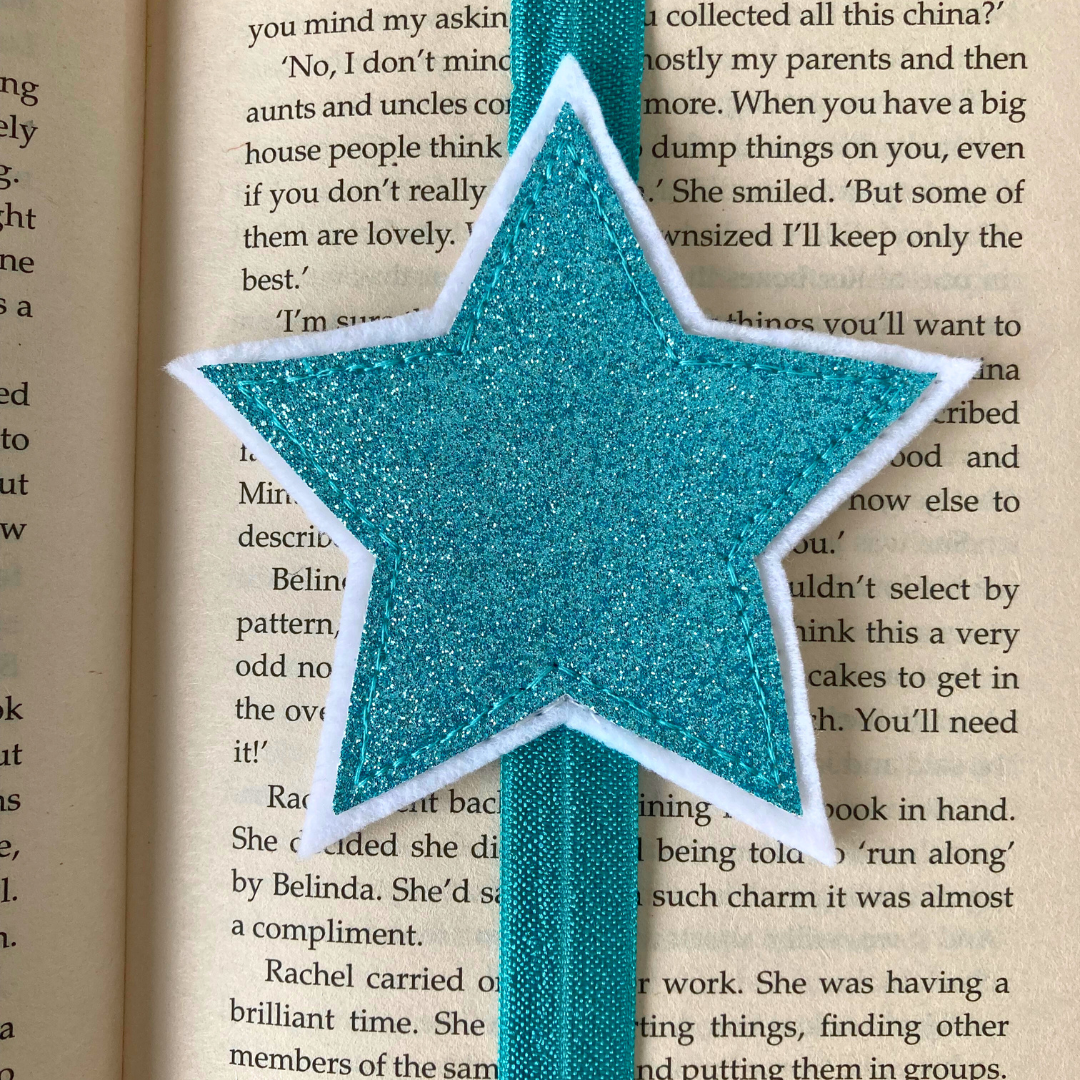 Bookmark Book Band - Star - Turquoise