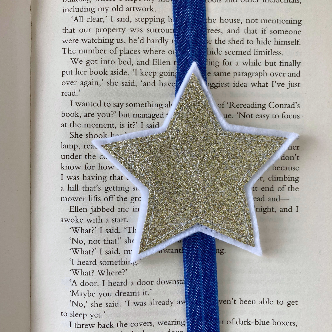 Bookmark Book Band - Star - Gold