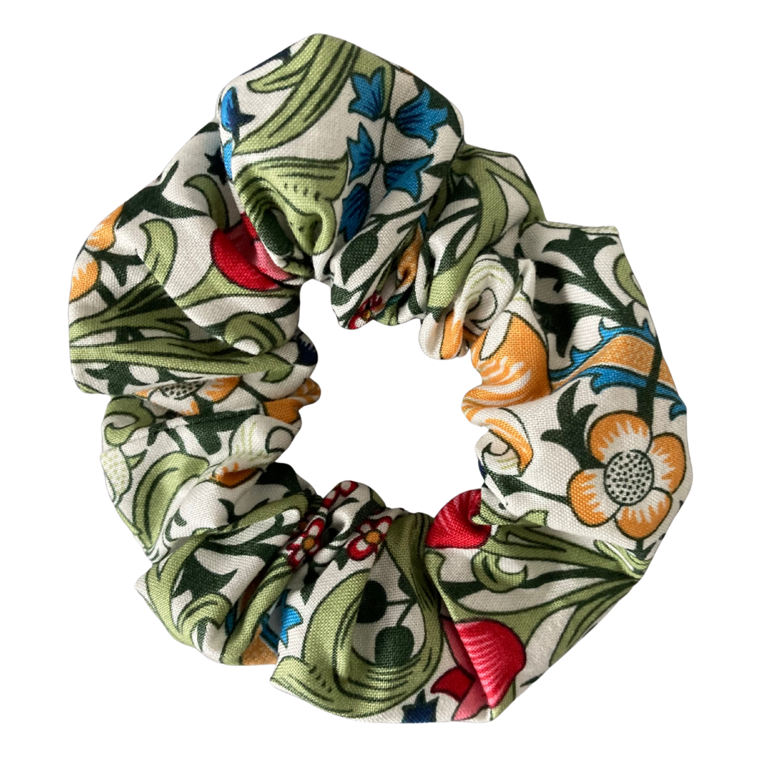 William Morris Print Scrunchie