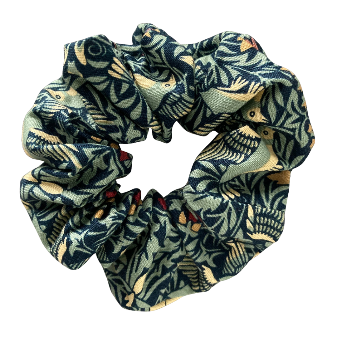William Morris Print Scrunchie