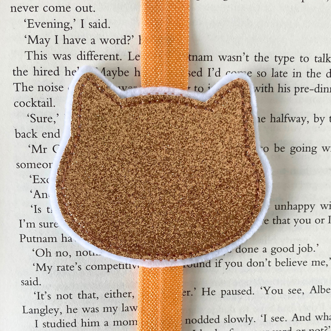 Bookmark Book Band - Cat - Bronze