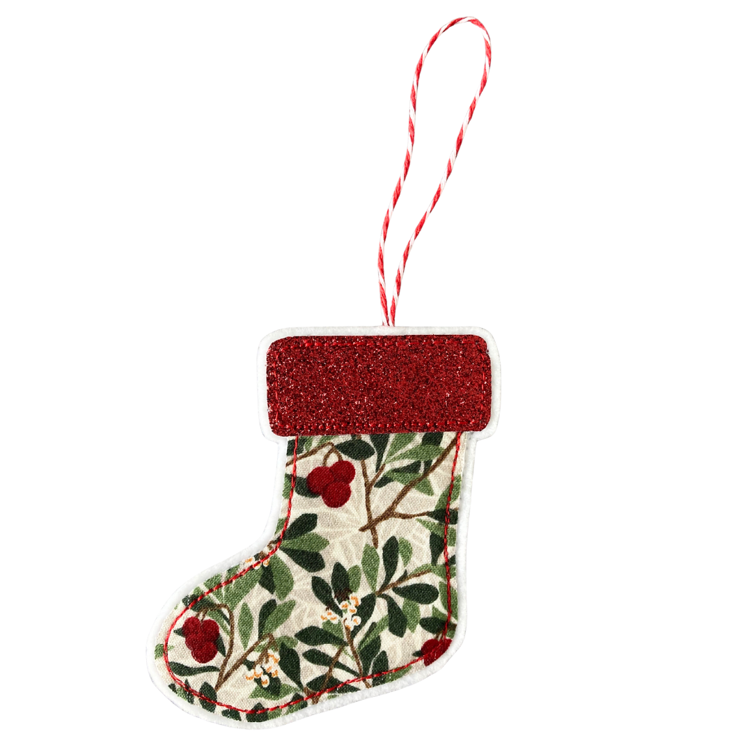 Christmas Stocking Decoration - William Morris Fabric