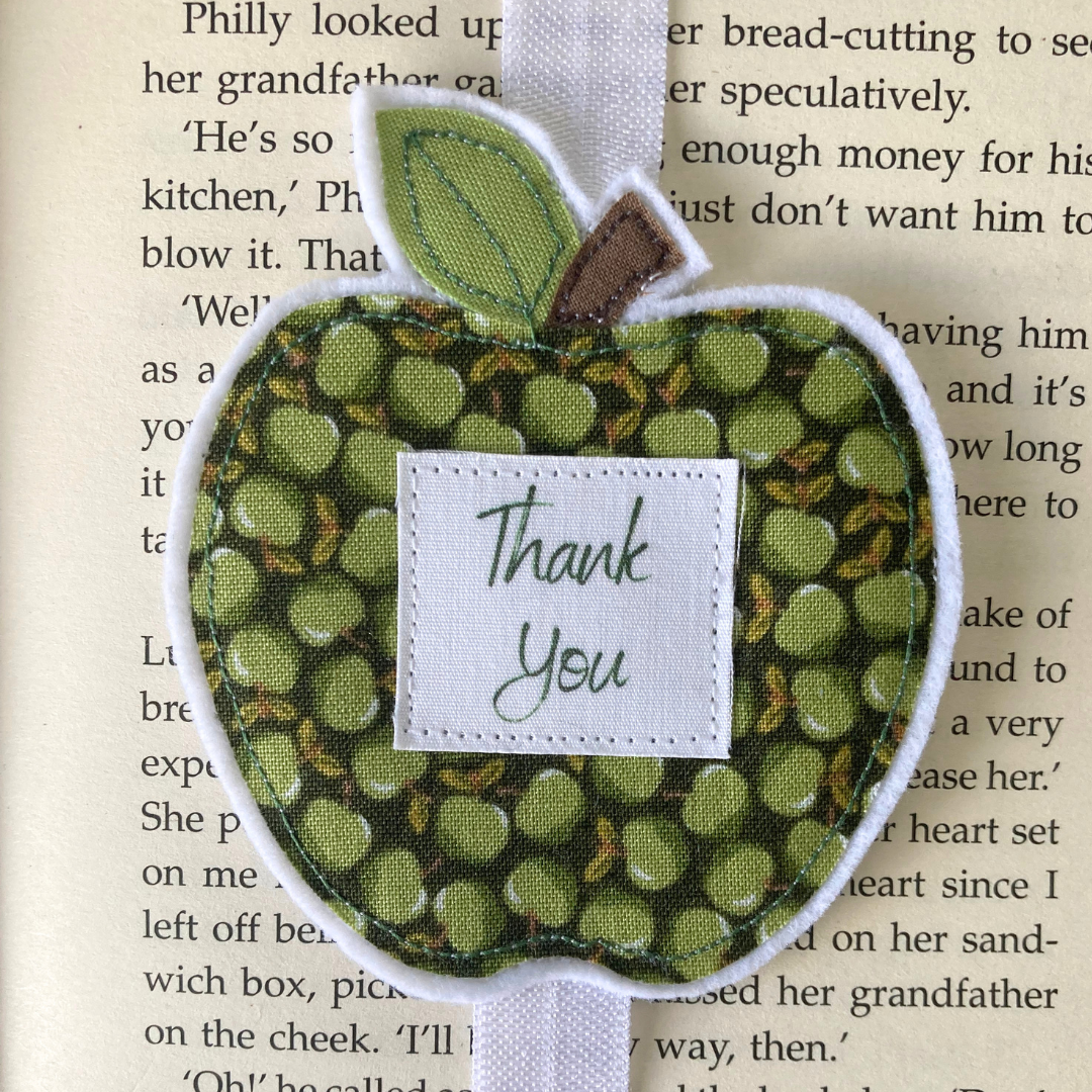 Bookmark Book Band - Apple - Thank You