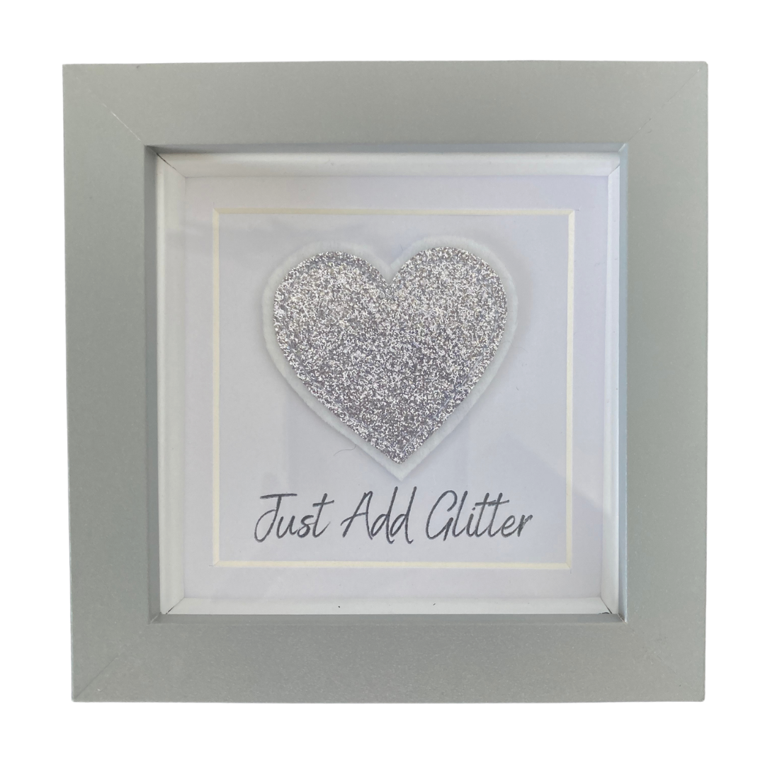 Just Add Glitter Heart Frame