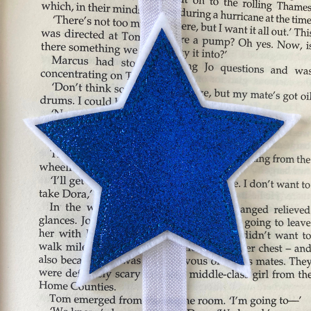 Bookmark Book Band - Star - Royal Blue